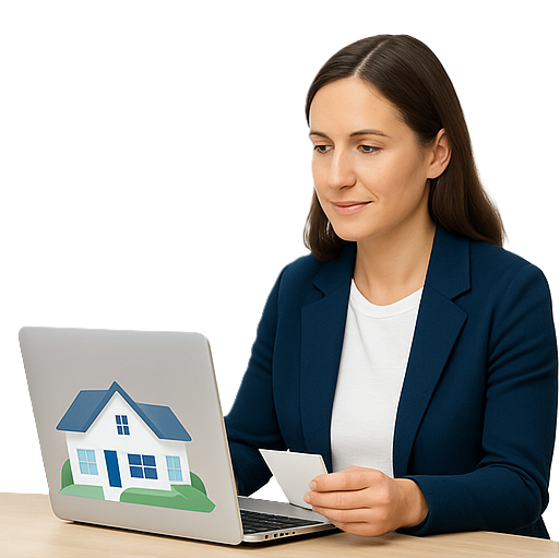 Confident real estate agent using MLS Magic to write listings faster and easier