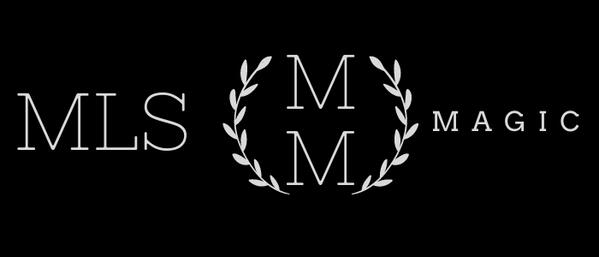 MLS Magic Logo โ stacked lettering with laurel wreath branding